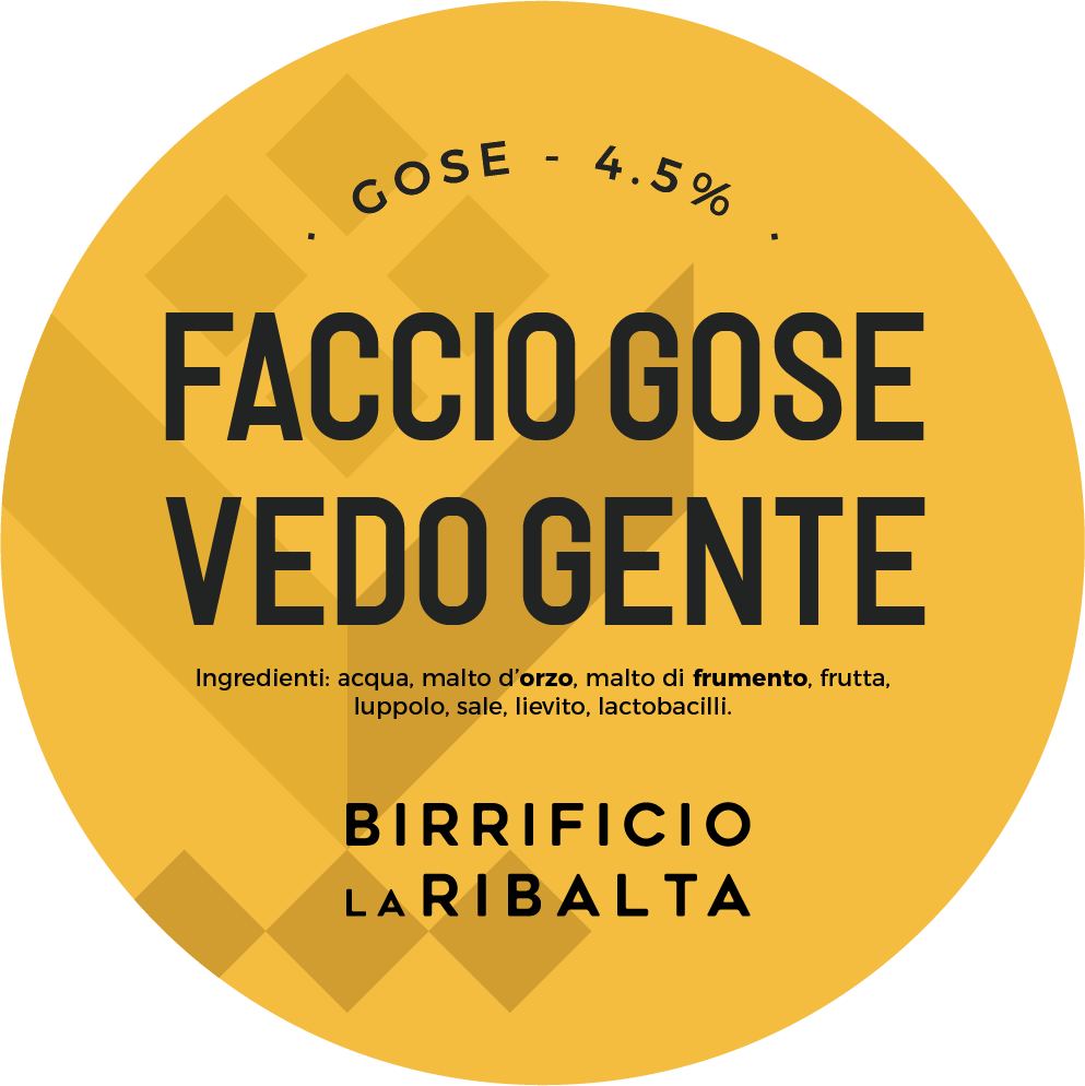 Birra Faccio Gose Vedo Gente - Gose | Birrificio La Ribalta